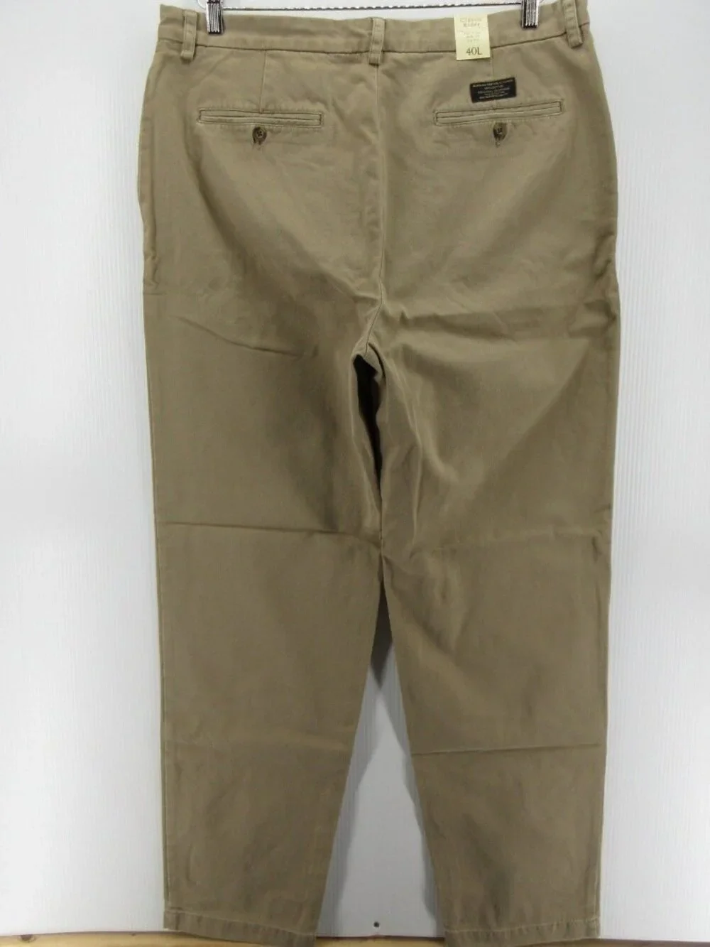 VINTAGE Banana Republic Pants 40 L Khaki Classic Rider Slim 40X34 NEW